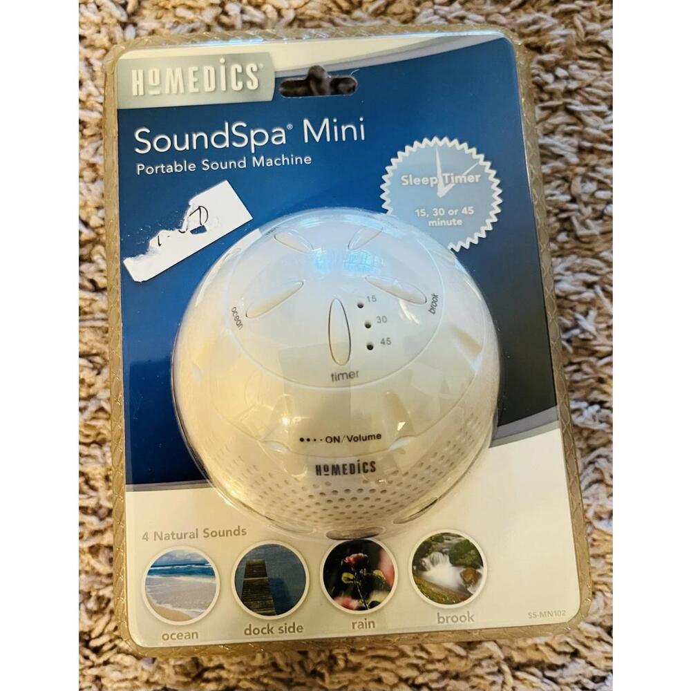 NEW Homedics SoundSpa Mini Portable Sound Machine SS-MN102